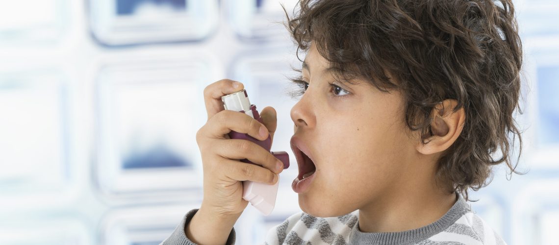 Boy,Using,Nasal,Spray,Bottle.-,Allergy,Concept